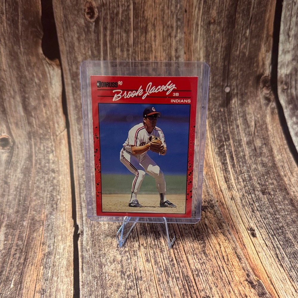 VTG 1990 Donruss Brook Jacoby #83 Cleveland Indians Baseball Card Item #ME2148